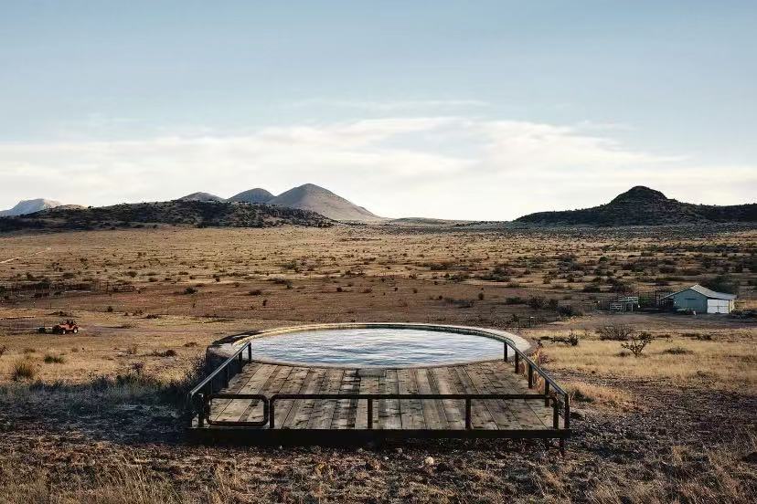 Above the Desert, Beside the Pool: The Ultimate Relaxation in Marfa