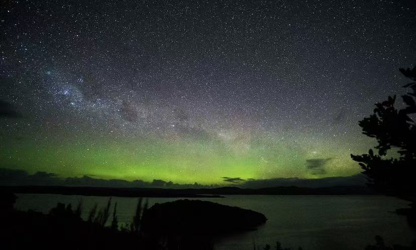 A Sky Full of Stars and Aurora, New Zealand