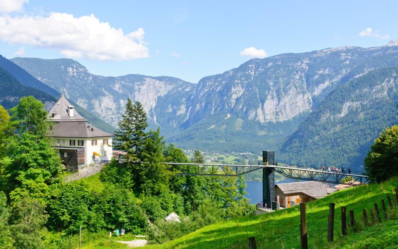 Alps and the Salzbergwerk in Hallstatt, Austria