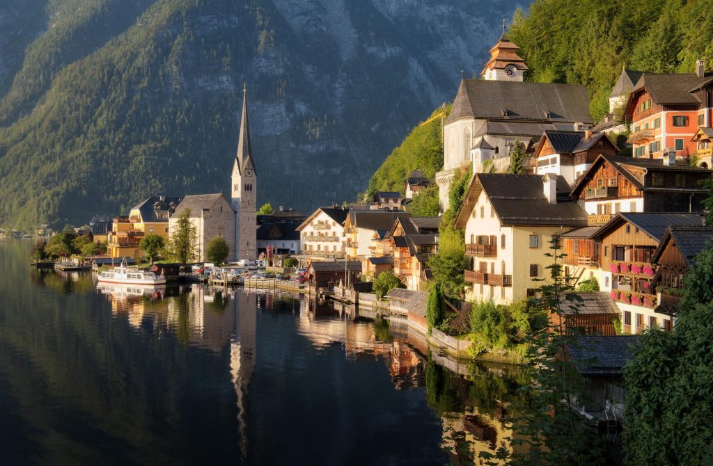 The iconic village Hallstatt, Austria